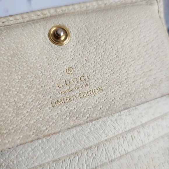 SOLD SOLD EUC GUCCI LIMITED EDITION GG Marmont Flora Canvas Card Case w/ dustbag - Picture 10 of 11